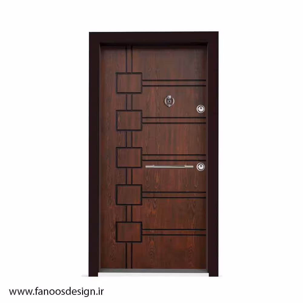 درب ضد سرقت روکش چوب – کد MT442