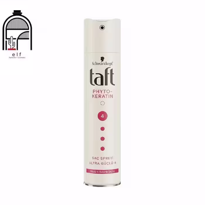 اسپری مو اصل تافت حاوی کراتینTaft Keratin Hair Spray Ultra Strong 4