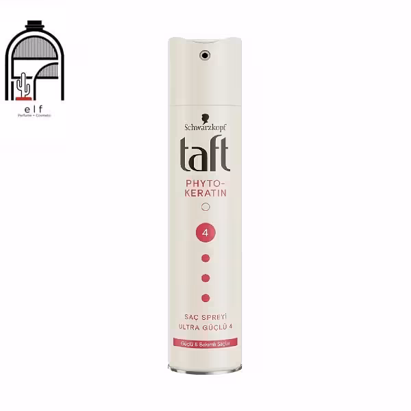 اسپری مو اصل تافت حاوی کراتینTaft Keratin Hair Spray Ultra Strong 4