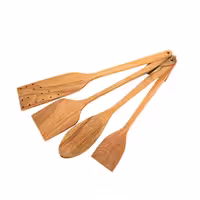 سرویس کفگیر 4 پارچه مدل چوبی | کالا مکس