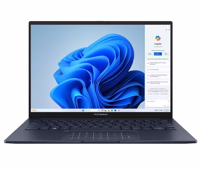 لپ تاپ 14 اینچی لمسی ایسوس مدل Zenbook 14 UX3405CA با پردازنده Ultra 9 285H، رم 16GB، حافظه SSD یک ترابایت، گرافیک Intel Arc، صفحه نمایش WUXGA OLED لمسی