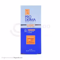 کرم ضد آفتاب مردانه spf 50 پرودرما 40 گرمی