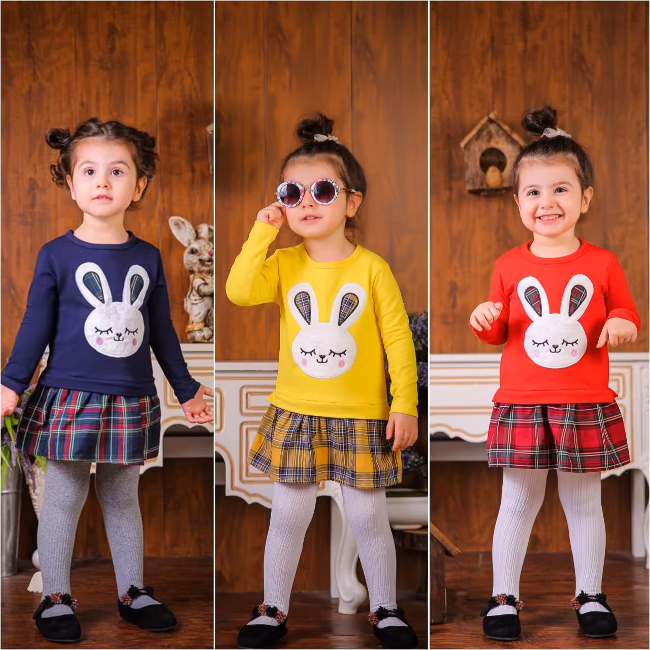 پیراهن بهاره طرح خرگوشی