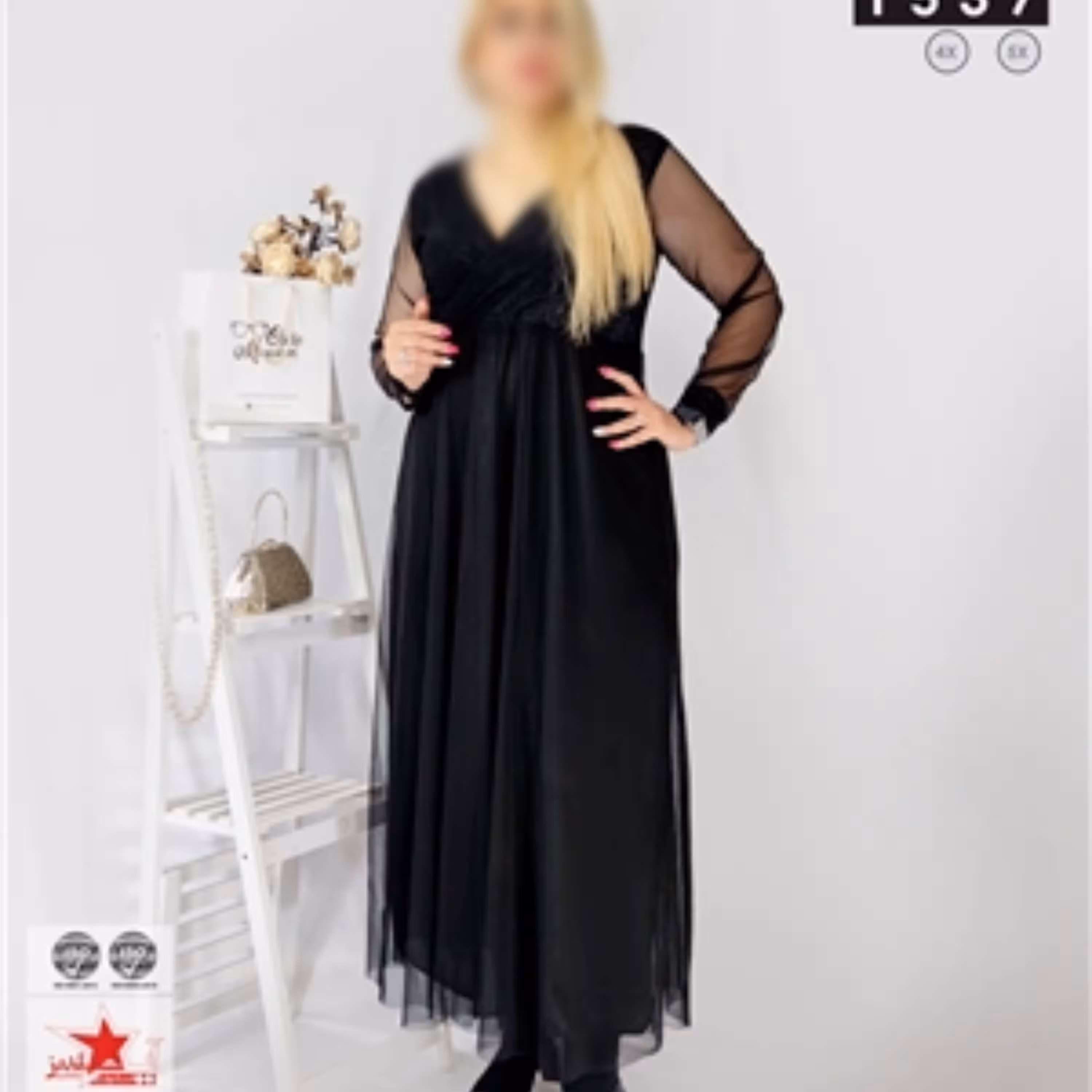 پیراهن  مجلسی سایز 60  قواره دار شیک  بیگ سایز سایز 44 تا 60