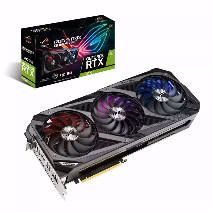 کارت گرافیک ایسوس ASUS RTX 3070 ROG STRIX OC 8GB GDDR6