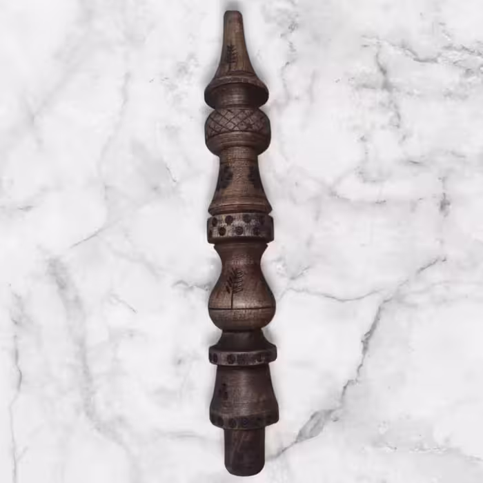تنه چوبی ساده طرح برگ (چوب گردو)