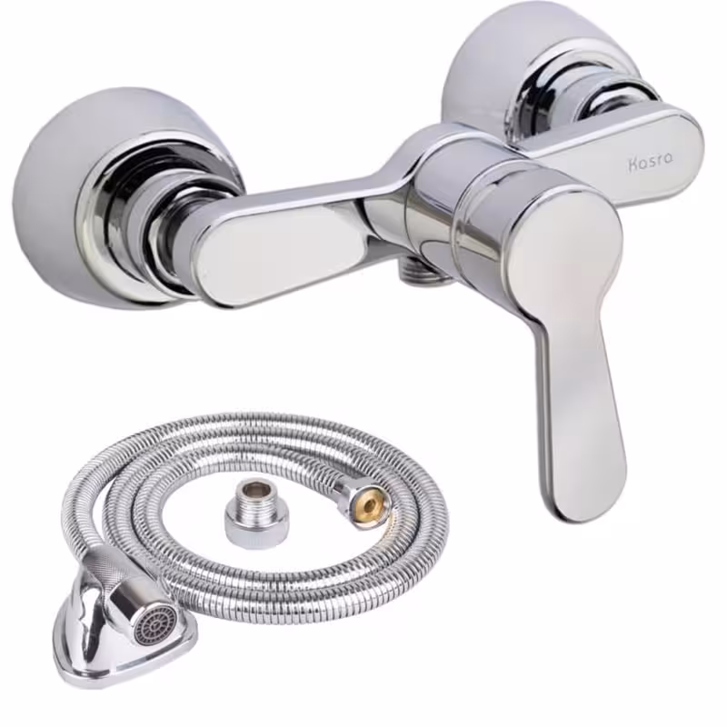 شیر سرویس بهداشتی کسری مدل ادموند به همراه شلنگ توالت