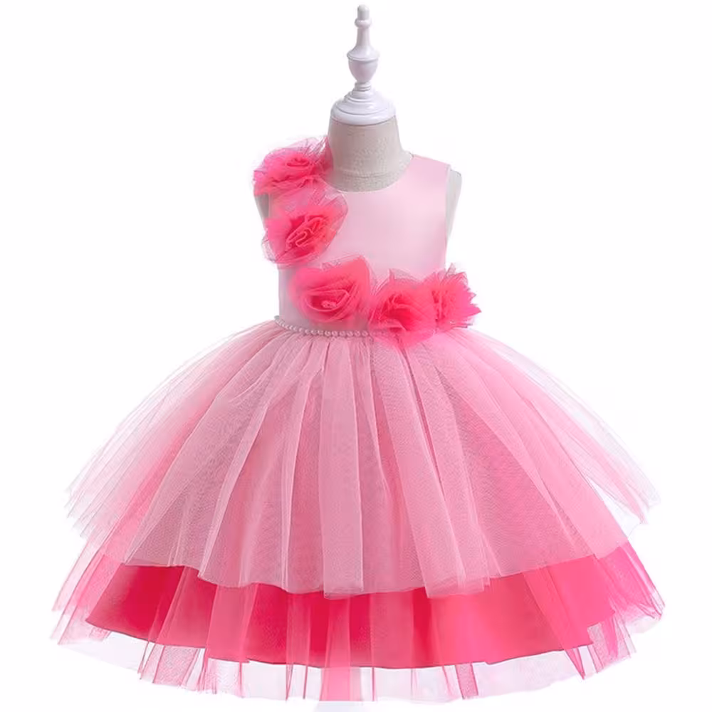 لباس باربی سرخابی سایز 150 Modernita