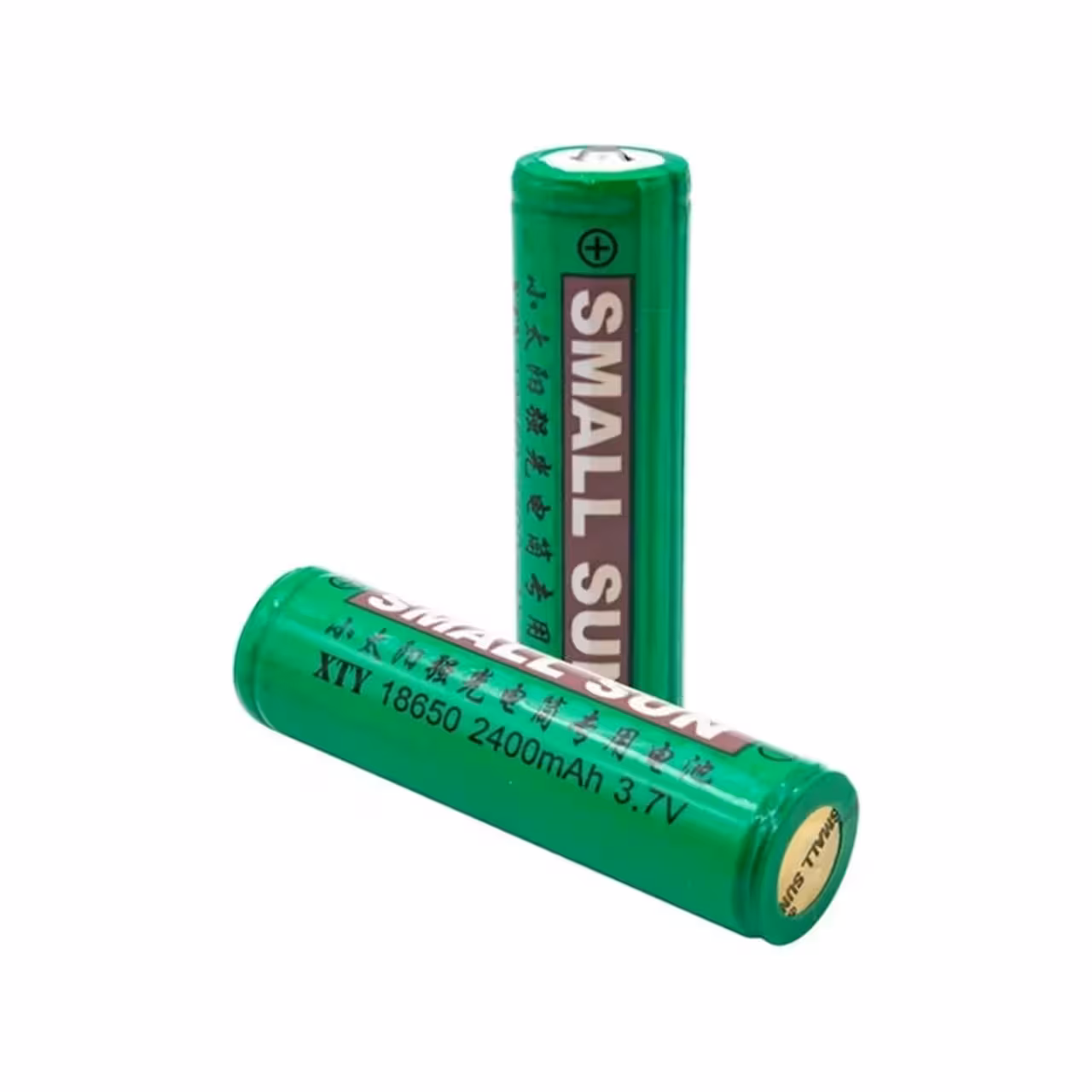 باتری لیتیوم اسمال سان مدل 18650مداردار ظرفیت 2400 میلی آمپر ساعت بسته 2 عددی