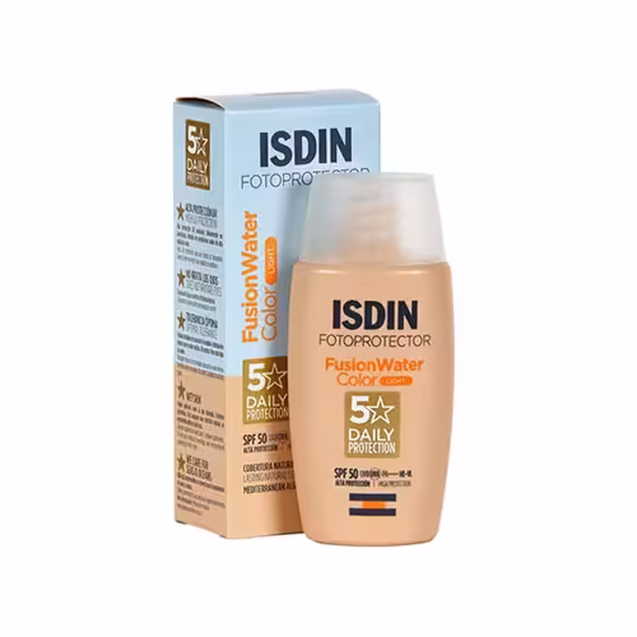 کرم ضد آفتاب مدل فیوژن واتر رنگ light ایزدین SPF50