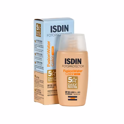 کرم ضد آفتاب مدل فیوژن واتر رنگ light ایزدین SPF50