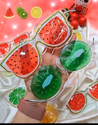 چشم بند کمپرس دار  گرم و سرد مدل میوه ای