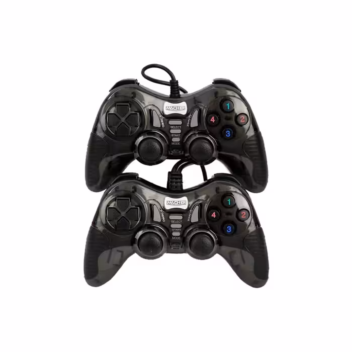 دسته بازی دوبل شوک دار باسیم Macher مدل MR-61 - مشکی - RYL