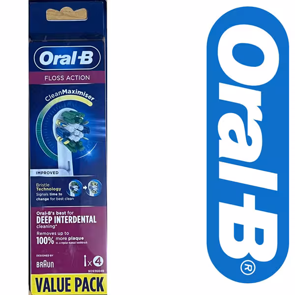 سری مسواک برقی ارال بی 4 عددی Oral-B FLOSS ACTION