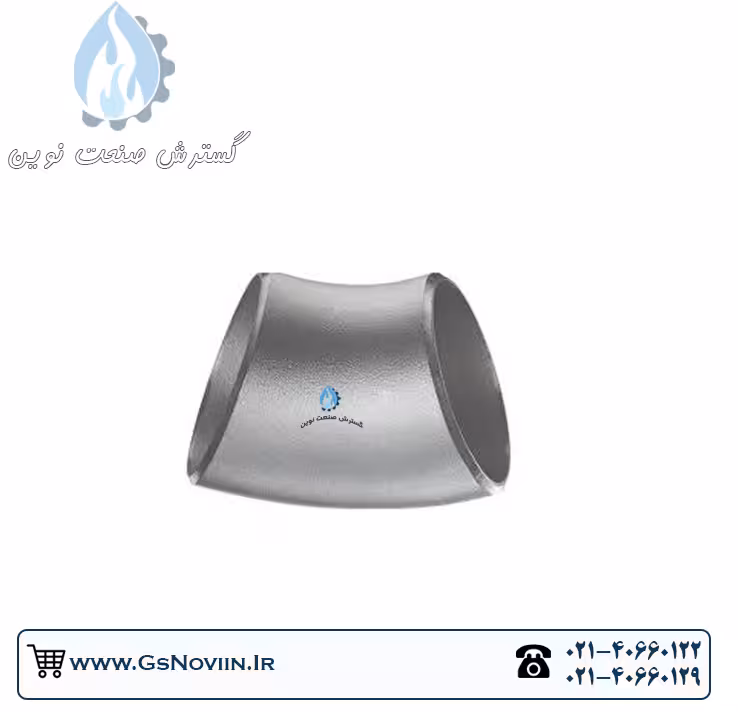 زانو جوشی 45 درجه 24 اینچ رده 10 مانیسمان استیل