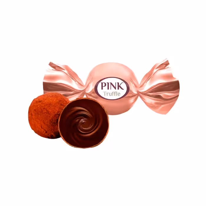 شکلات پذیرایی فله (200گرم) ترافل پینک PINK Truffelsبا مغز خامه شکلاتی