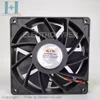 فن 14x14x3.8 سانتی‌متر DC 24 ولت 6 سیمه بلبرینگی KZ