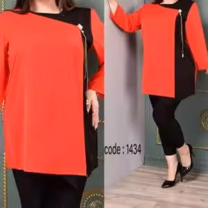 تونیک مجلسی قواره بزرگ کرپ الیزه