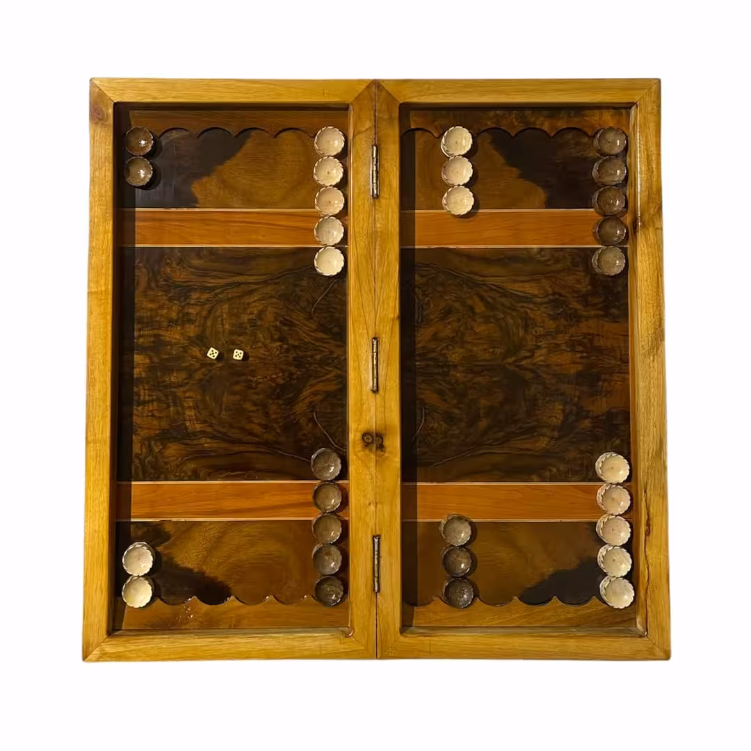 تخته نرد ریشه گردو 60 سانتی