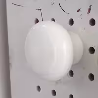 دستگیره کابینت رنگ سفید بسته شش عددی همراه پیچ