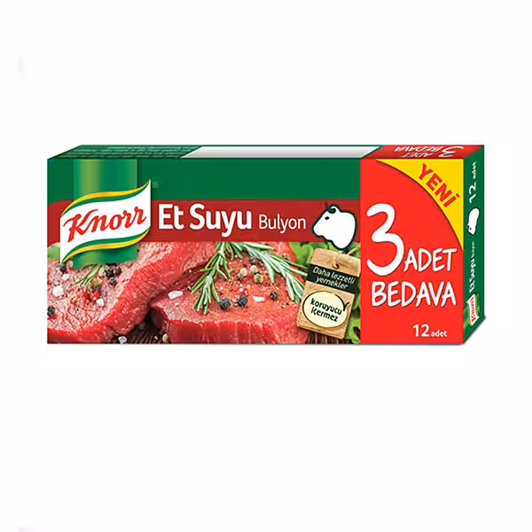 عصاره گوشت کنور 12 عددی Knorr