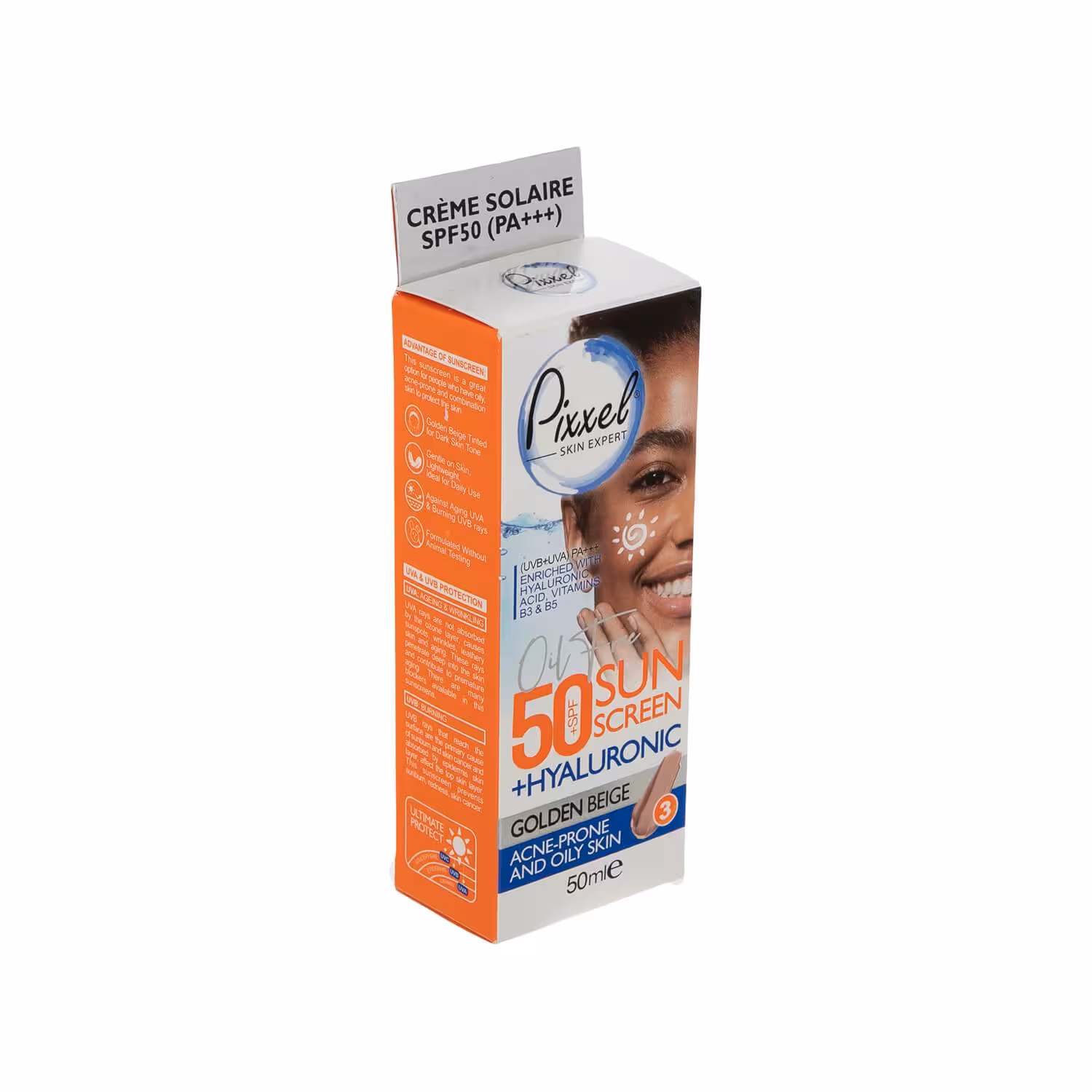 کرم ضد آفتاب پیکسل SPF50 پوست چرب (بژ طلایی (3)) دیجی فارماسی