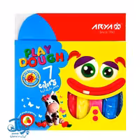 خمیر بازی 7 رنگ مقوایی آریا