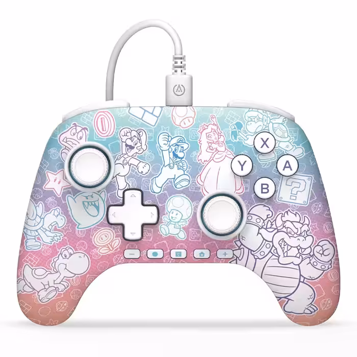 PowerA Advantage Wired Controller for Nintendo Switch 2 – Mushroom Kingdom