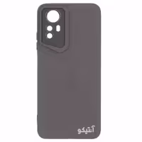 قاب Xiaomi Note12s مدل ژله ای Porsche Design متالیک محافظ لنزدار-رنگ خاکستری