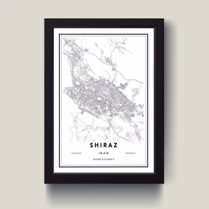 تابلو مدل شیراز Shiraz کدm2524-b | دنیای قاب