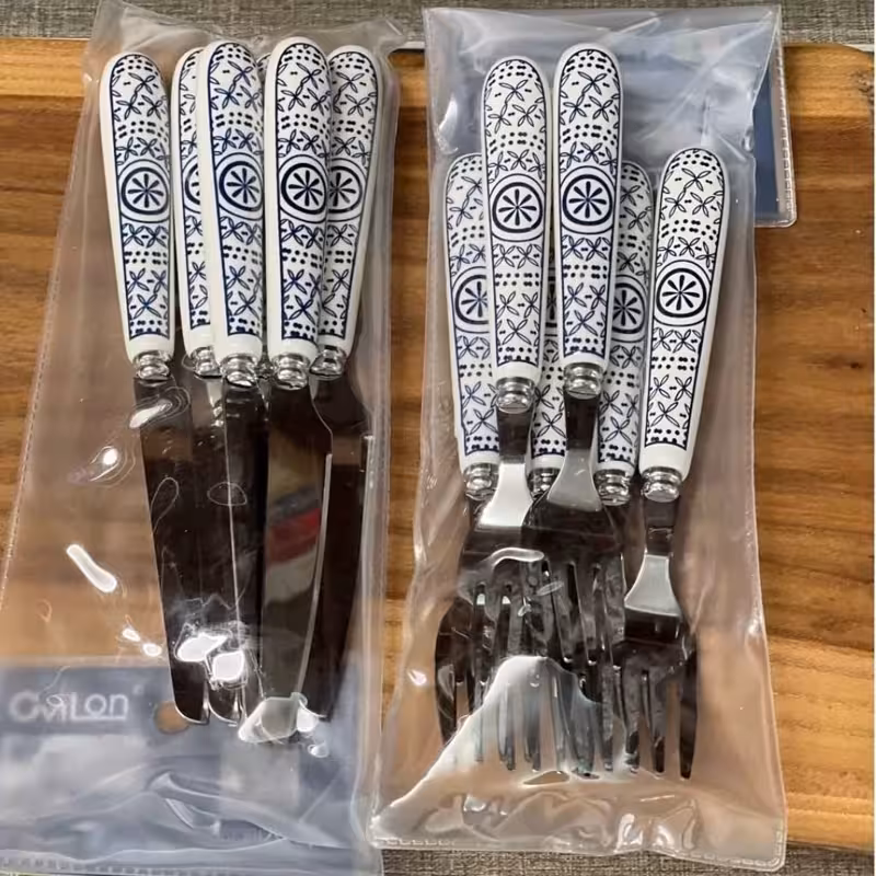 ست کارد و چنگال سرامیکی | amazonchi