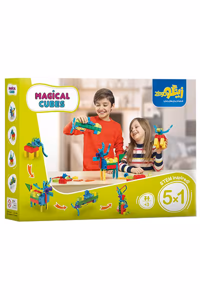 اسباب بازی زینگو مدل مکعب جادوی 48 قطعه