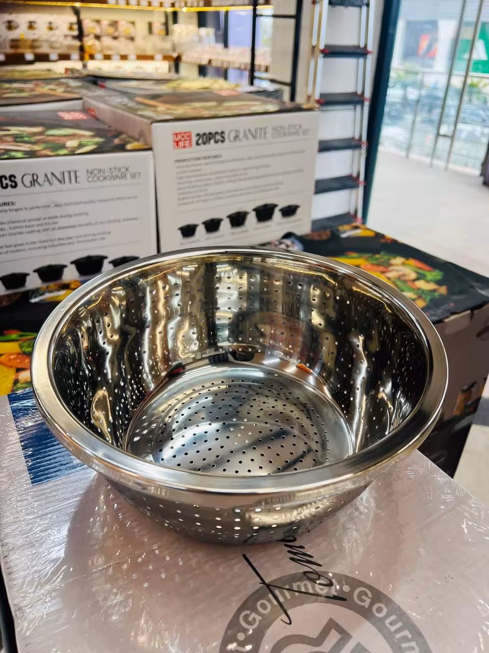 آبکش گرد استیل ضد زنگ وارداتی 5062-26