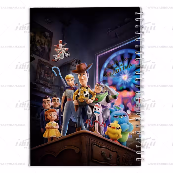 دفتر مشق کارتون داستان اسباب بازی ها