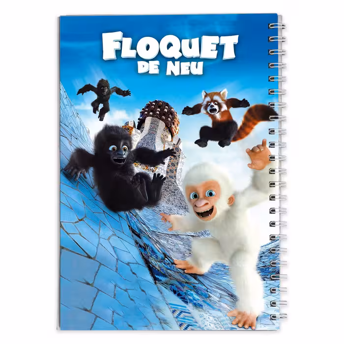 دفتر مشق کارتون گوریل برفی