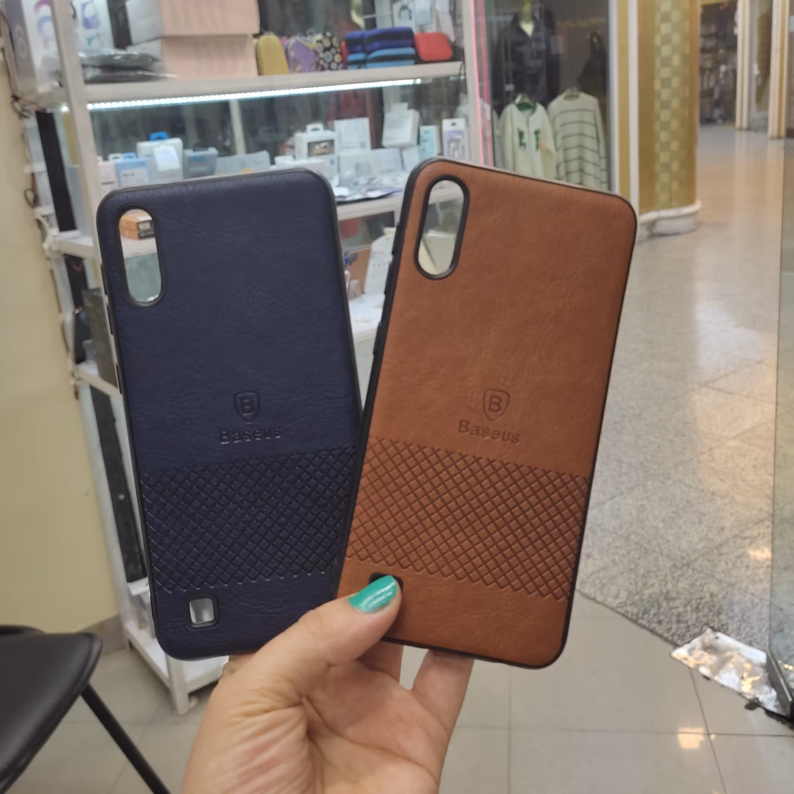 کاورگوشی سامسونگ A10 جنس چرم مصنوعی در سه رنگ