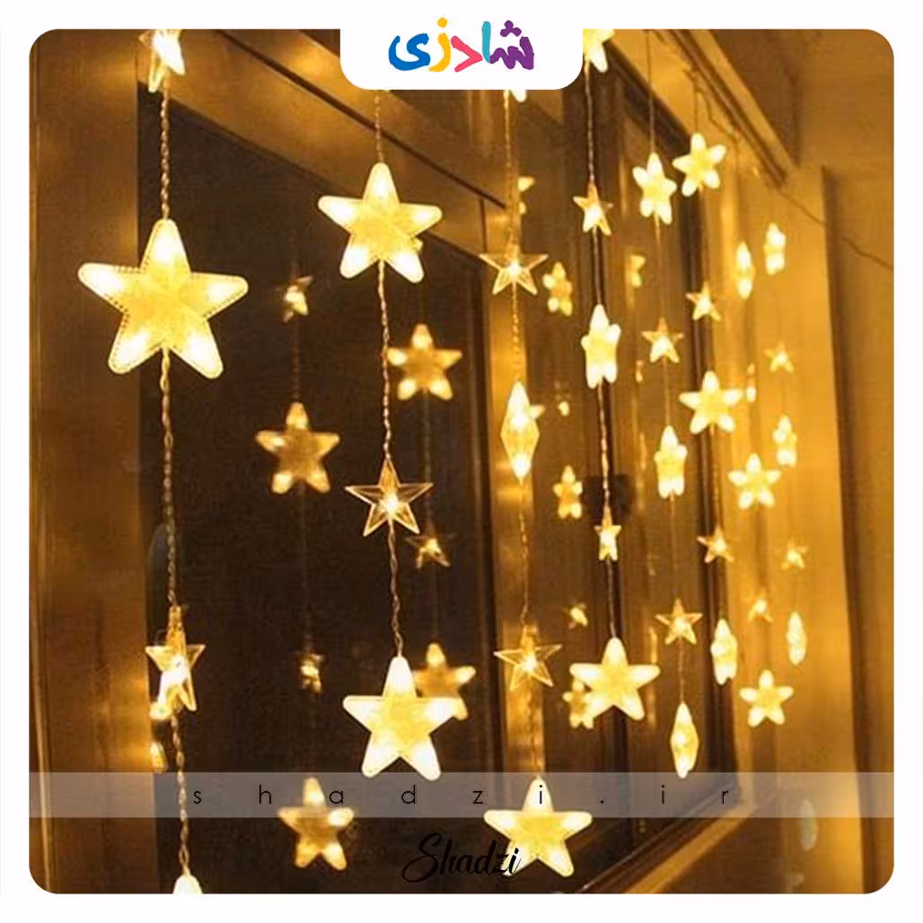 ریسه چراغدار ستاره کوچک و بزرگ