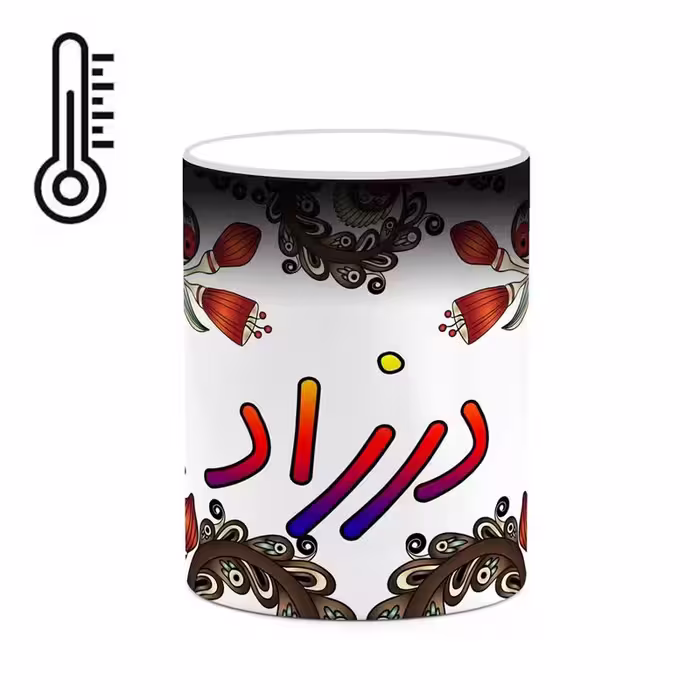 ماگ حرارتی   اسم درزاد  سنتی گل و بته کد mgh44966