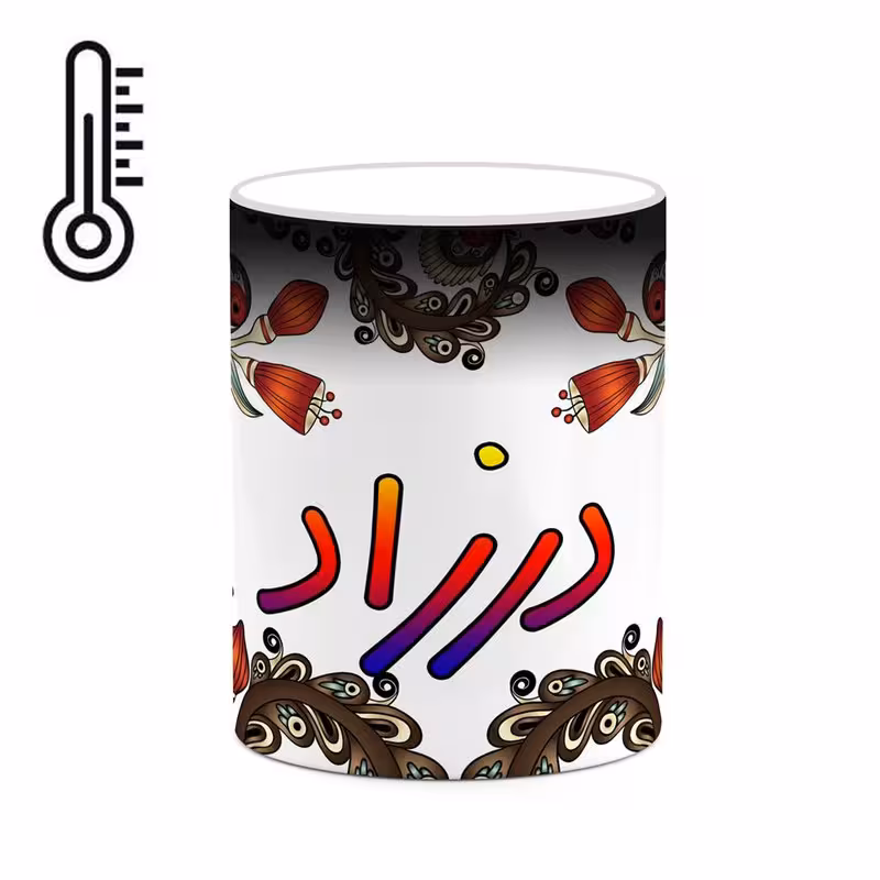 ماگ حرارتی   اسم درزاد  سنتی گل و بته کد mgh44966
