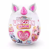 عروسک سورپرایزی Rainbocorns سری Unicorn Rescue با شاخ صورتی