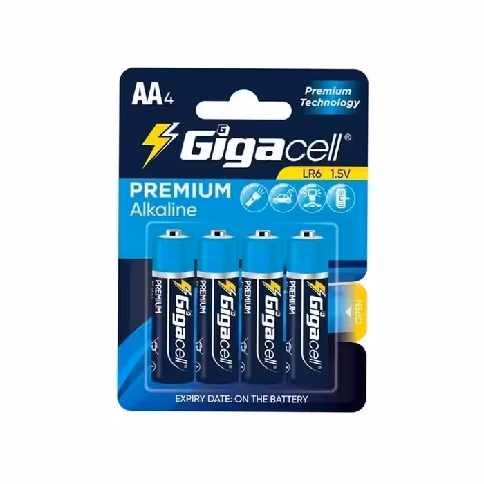 باتری قلمی Gigacell آلکالاین پریمیوم بسته 4 عددی