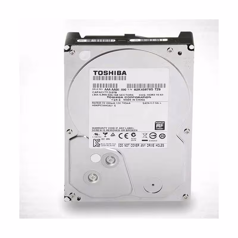 هارددیسک اینترنال توشیبا مدل Toshiba A100 7200RPM SATA 64MB CACHE BULK ظرفیت 1 ترابایت