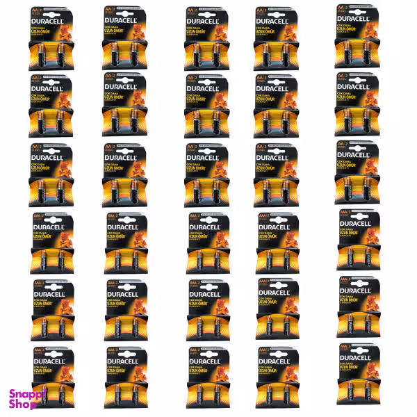 باتری قلمی و نیم قلمی دوراسل مدل SH-767 بسته 60 عددی