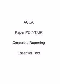 خرید و دانلود نسخه کامل کتاب ACCA Kaplan P2 Corporate Reporting INT/UK Essential Text 2012