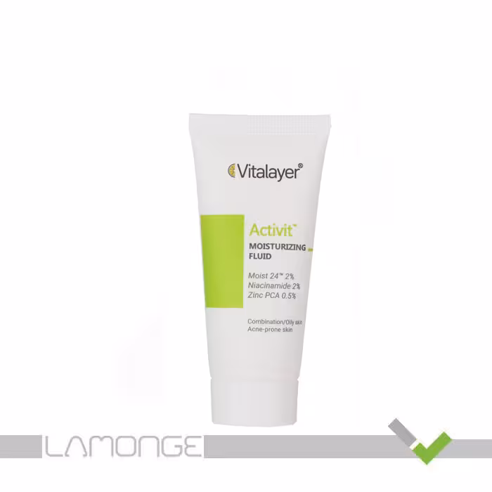 فلوئید مرطوب کننده ویتالیر مدل Activit مناسب پوست چرب حجم 40 میلی لیتر