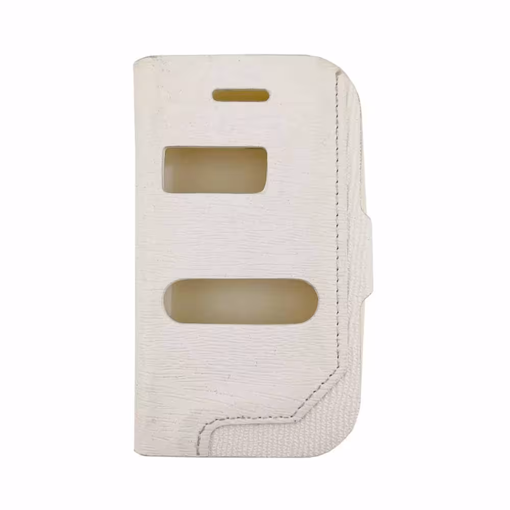 قاب Samsung Galaxy Star / S5280 مدل کلاسوری طرح چرم / رنگ سفید – کد 41371