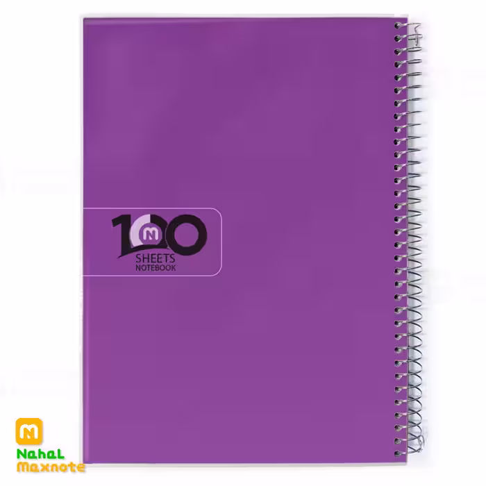 دفتر 100 برگ سیمی طلقی تک رنگ کد 3115.طرح 6