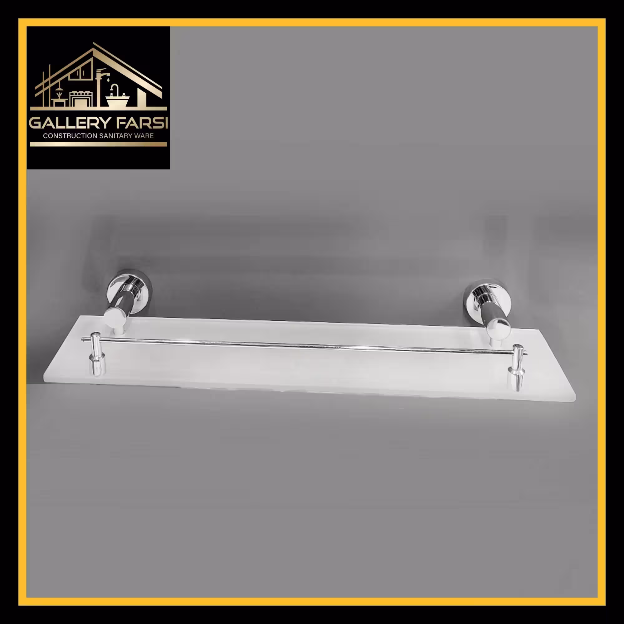 شلف جلوی آینه روشویی
