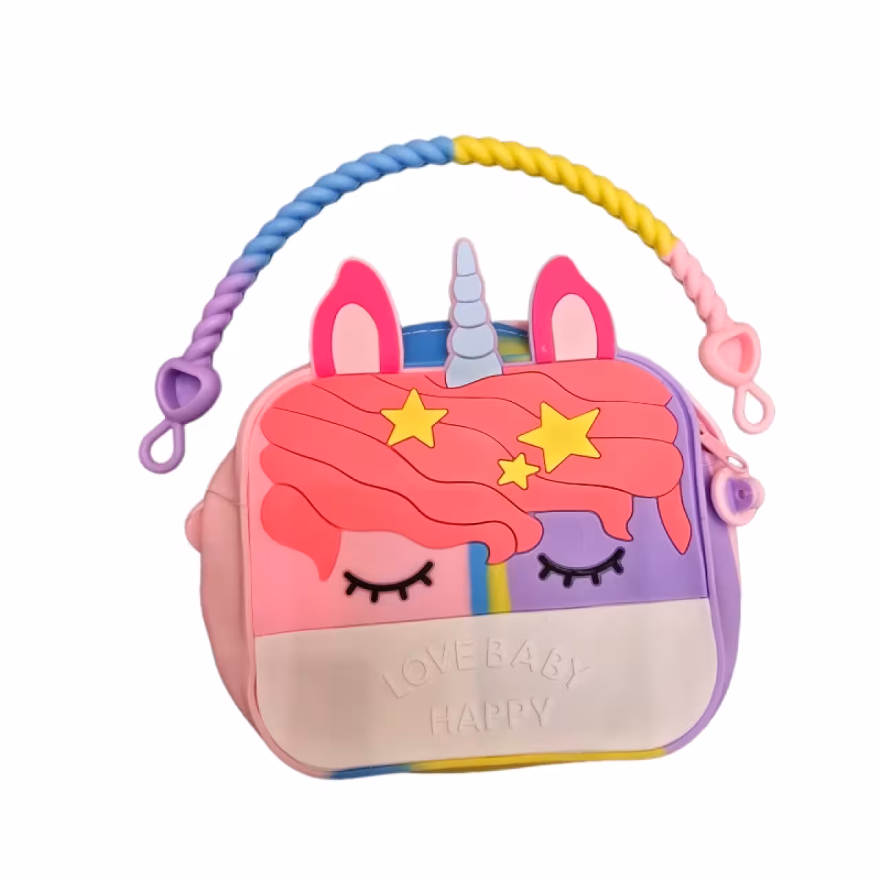 کیف دخترانه مدل یونیکورن سیلیکونی تک شاخ