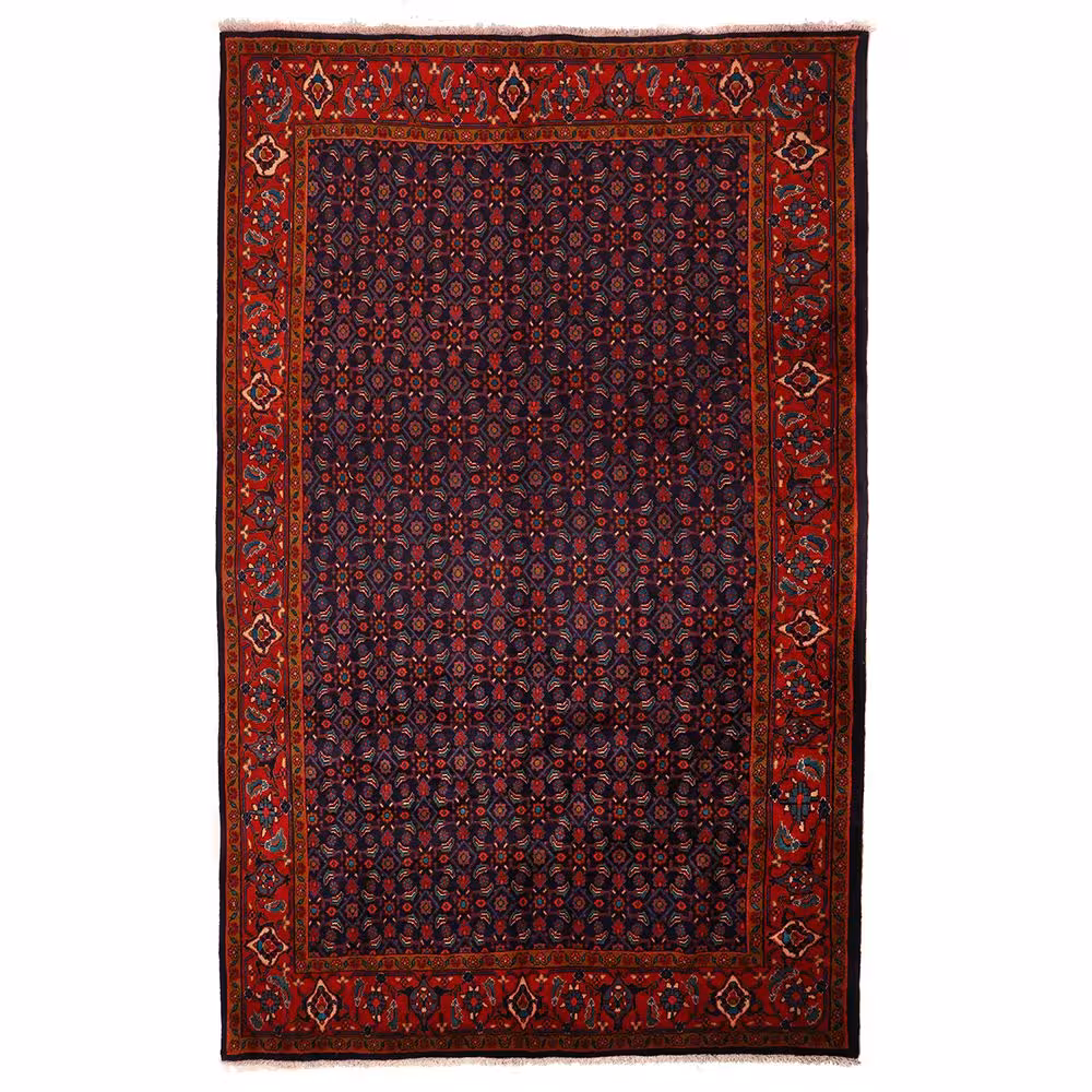 فرش دستباف قدیمی شش متری طرح واگیره